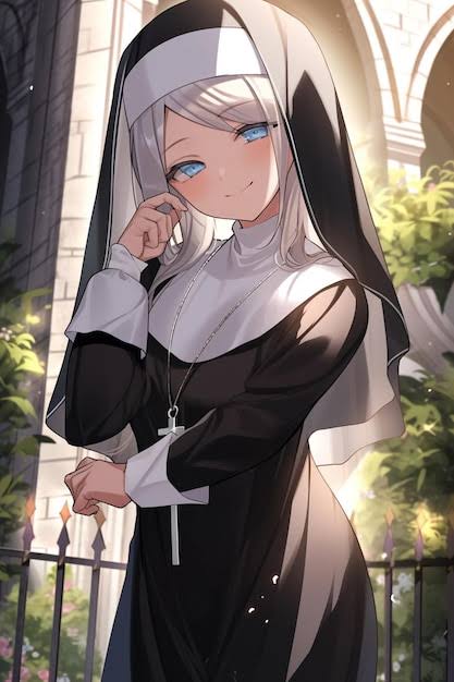 Chat with Nun girlfriend | anime seductive