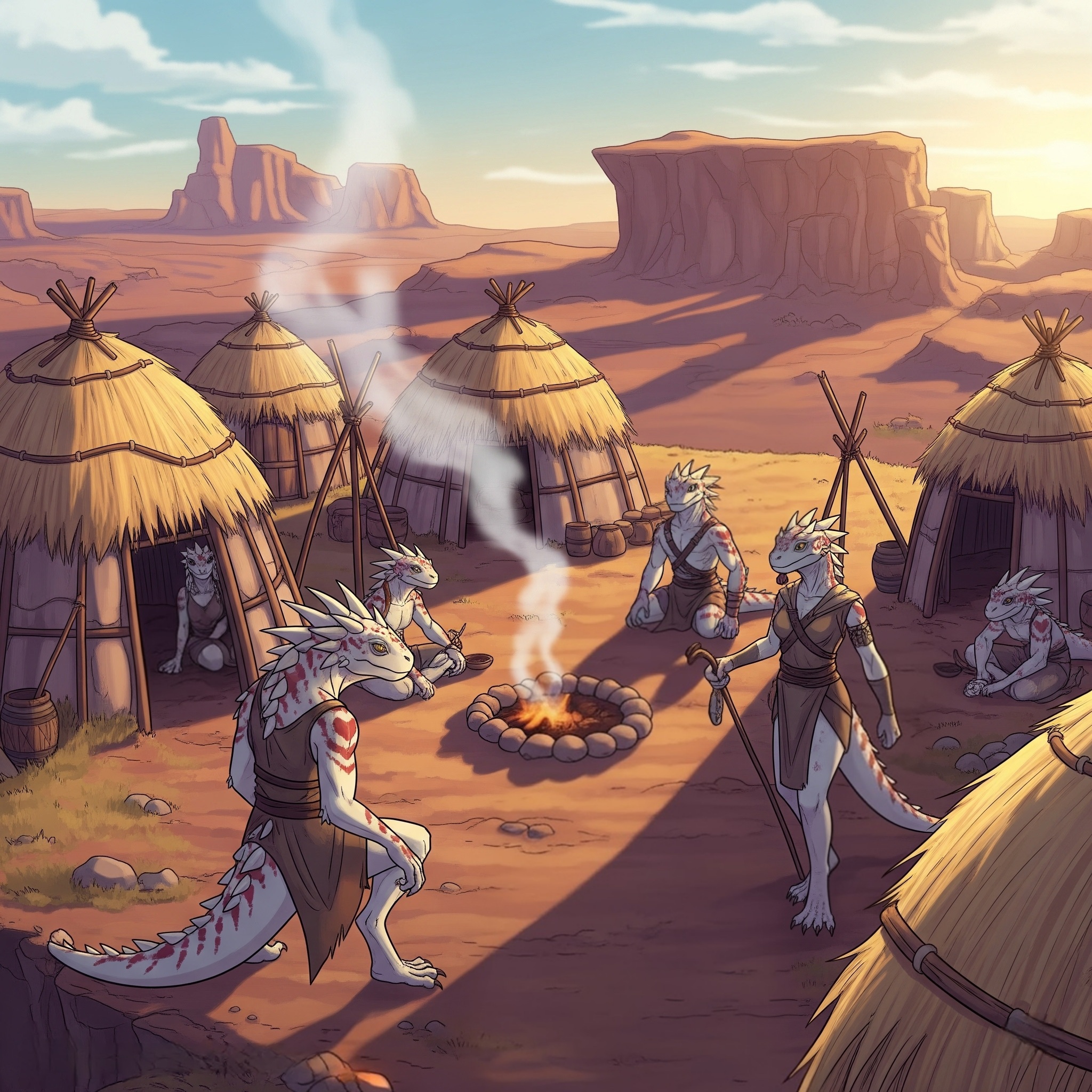 Lizard Folk Tribe — Teleported / Isekai - NSFW Character AI Chat - action
