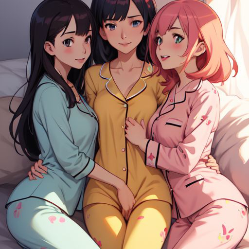Girls Sleepover - Harem