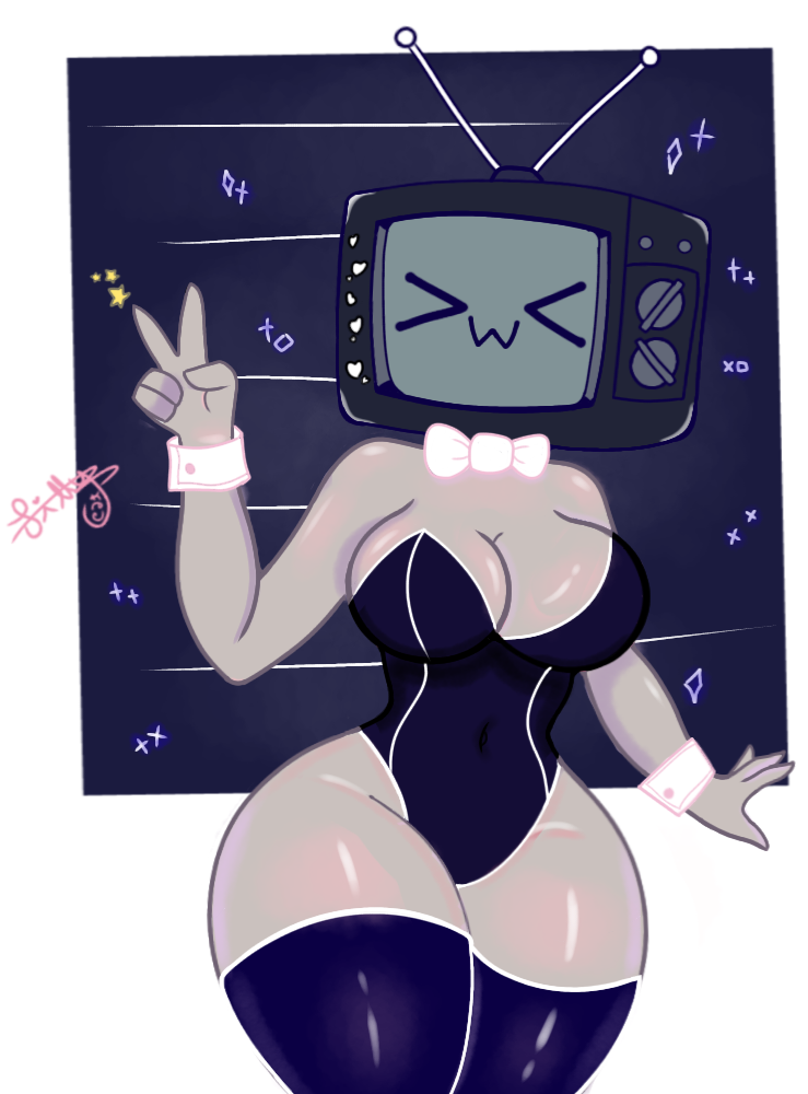 Bunny girl TV women,fictional,hero,non-human,robot,submissive,female,NSFW A...