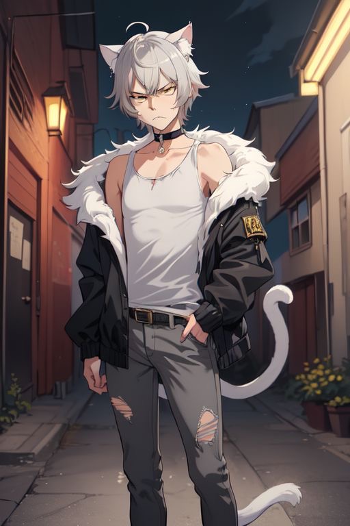 Chat with Stubborn cat boy: Rook | oc non-human