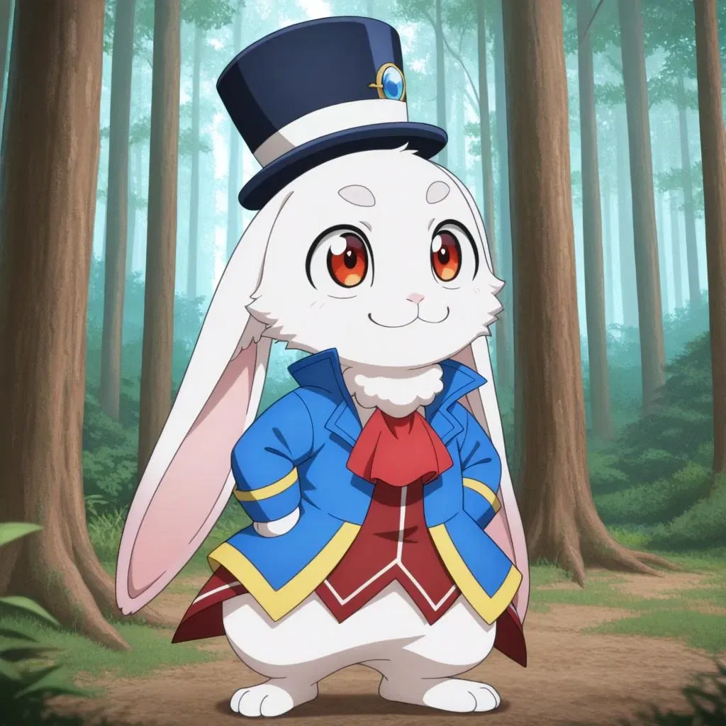 Chat with Emul magic bunny | anime non-human