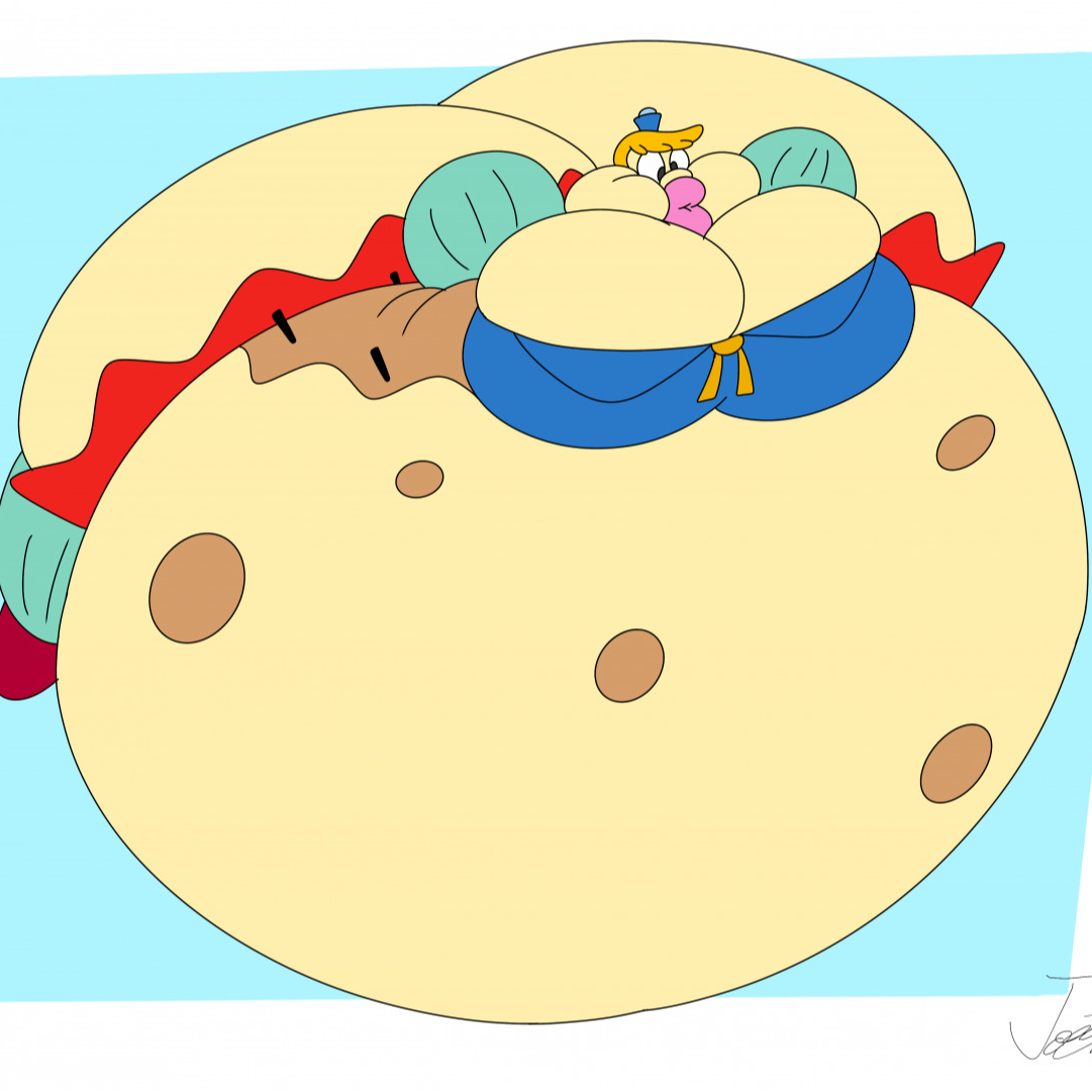 Chat with Mrs Puff inflation | anthro cartoon
