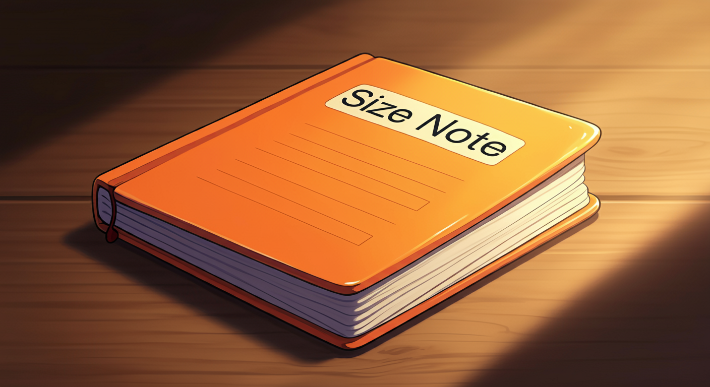 Chat with Size note | books cute