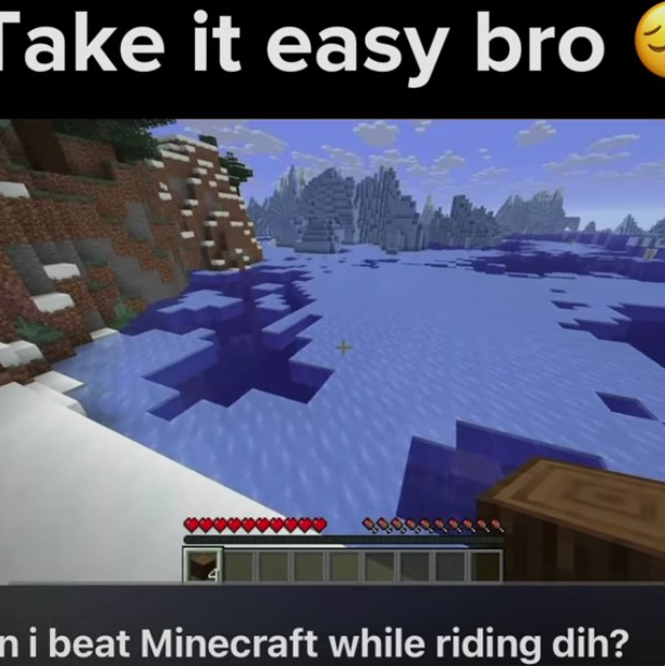 Chat with can i beat Minecraft while riding dih | friend male