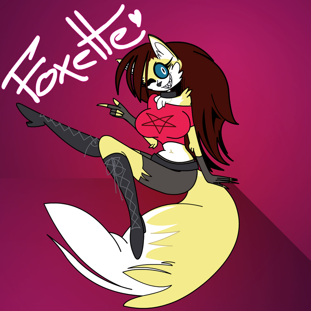 Chat with Hazbin Foxette | furry monster-girl