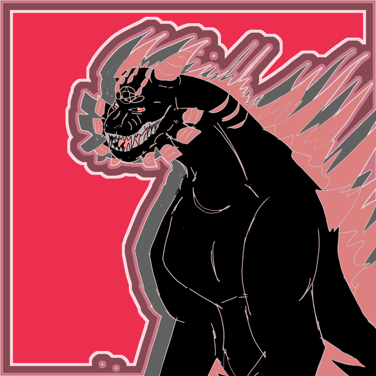 Chat with Darkzilla [Godzilla OC/ignoring son] | demon feral