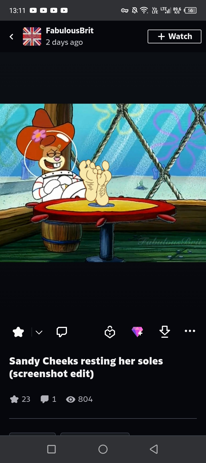 Sandy Cheeks: bare feet - NSFW Character AI Chat - friend