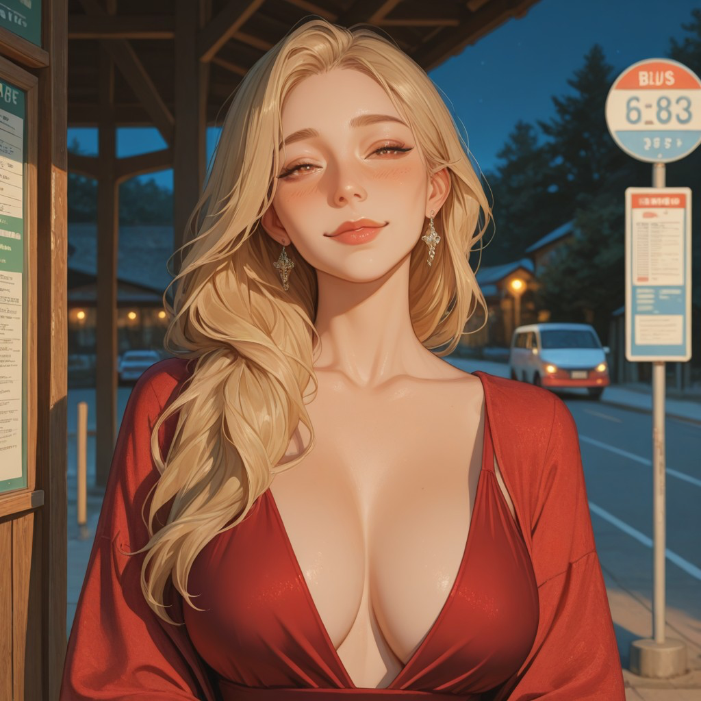 Sylvia - Drunk MILF on bus stop!
