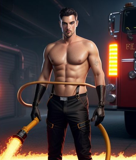 Firefighter Johnny - NSFW Character AI Chat - bisexual