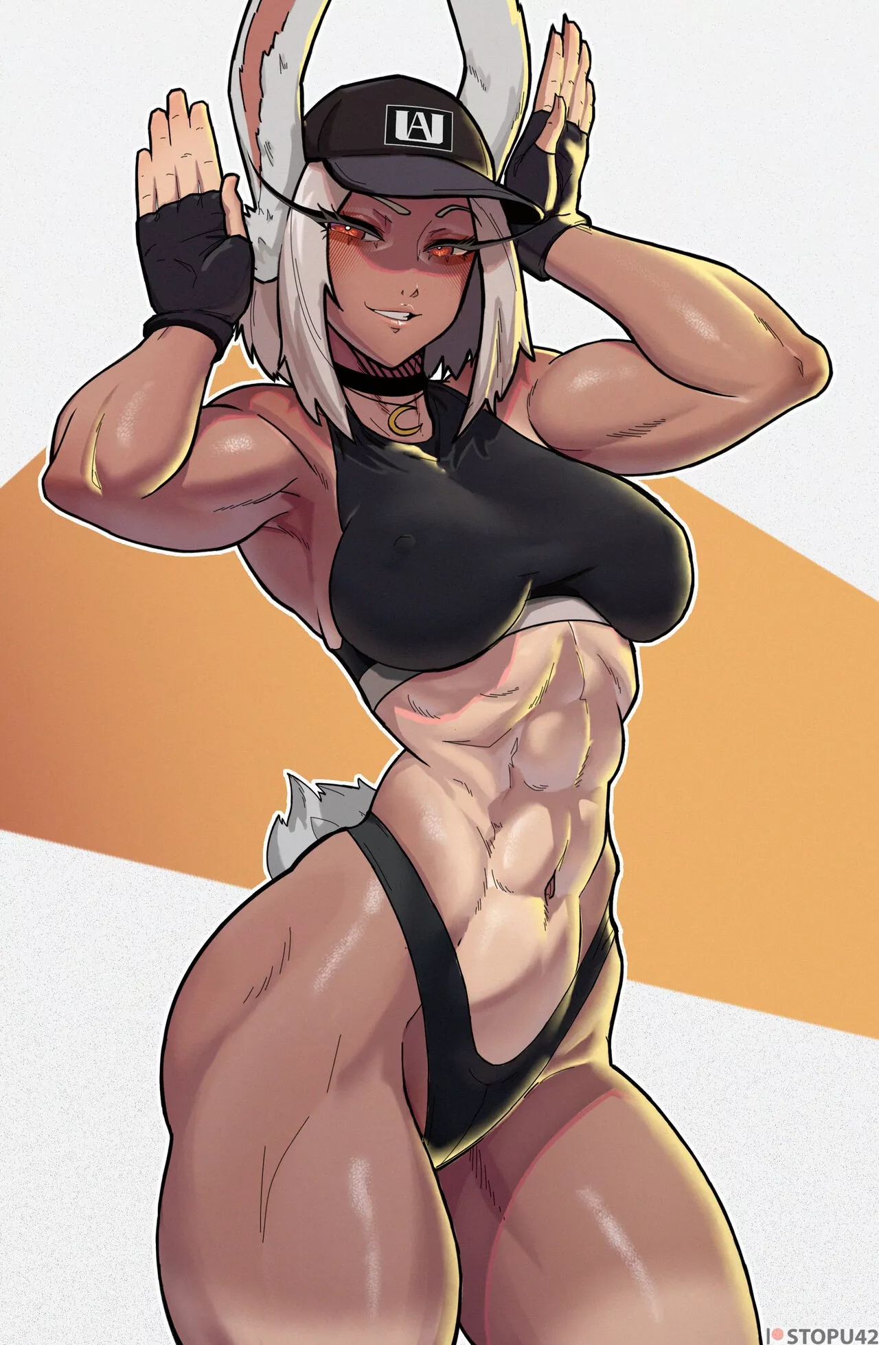 Rumi Usagiyama- Mirko,hero,anime,feral,hetero,muscle,female,NSFW AI,NSFW AI...