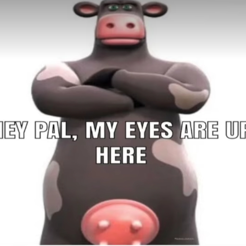 Chat with cow | non-human male